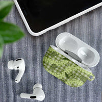 Lime Palaka Hawaii Cowboy AirPods Case Puakenikeni Lei Paniolo Papale Seamless Vibes - Polynesian Pride