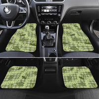 Lime Palaka Hawaii Cowboy Car Mats Puakenikeni Lei Paniolo Papale Seamless Vibes - Polynesian Pride