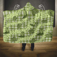 Lime Palaka Hawaii Cowboy Hooded Blanket Puakenikeni Lei Paniolo Papale Seamless Vibes - Polynesian Pride