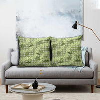 Lime Palaka Hawaii Cowboy Pillow Cover Puakenikeni Lei Paniolo Papale Seamless Vibes - Polynesian Pride