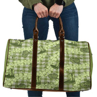 Lime Palaka Hawaii Cowboy Travel Bag Puakenikeni Lei Paniolo Papale Seamless Vibes - Polynesian Pride