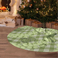 Lime Palaka Hawaii Cowboy Tree Skirt Puakenikeni Lei Paniolo Papale Seamless Vibes - Polynesian Pride