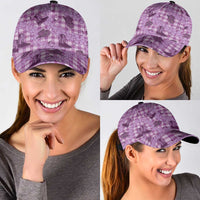 Purple Palaka Hawaii Cowboy Classic Cap Puakenikeni Lei Paniolo Papale Seamless Vibes - Polynesian Pride