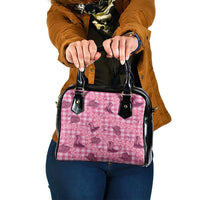 Pink Palaka Hawaii Cowboy Shoulder Handbag Puakenikeni Lei Paniolo Papale Seamless Vibes - Polynesian Pride