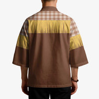 Aloha Hawaii Cowboy Custome Kimono Puakenikeni Lei Palaka Tassel Style - Polynesian Pride