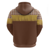 Aloha Hawaii Cowboy Custome Zip Hoodie Puakenikeni Lei Palaka Tassel Style - Polynesian Pride