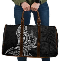 New Zealand Hammerhead Shark Travel Bag Maori Haehae Mangopare Black - Polynesian Pride