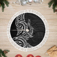 New Zealand Hammerhead Shark Tree Skirt Maori Haehae Mangopare Black - Polynesian Pride