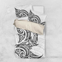 New Zealand Hammerhead Shark Bedding Set Maori Haehae Mangopare White - Polynesian Pride