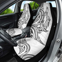 New Zealand Hammerhead Shark Car Seat Cover Maori Haehae Mangopare White - Polynesian Pride