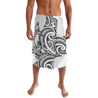 New Zealand Hammerhead Shark Lavalava Maori Haehae Mangopare White - Polynesian Pride