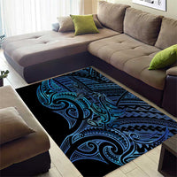 New Zealand Hammerhead Shark Area Rug Maori Haehae Mangopare Galaxy - Polynesian Pride