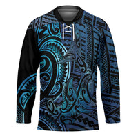 New Zealand Hammerhead Shark Hockey Jersey Maori Haehae Mangopare Galaxy - Polynesian Pride