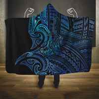 New Zealand Hammerhead Shark Hooded Blanket Maori Haehae Mangopare Galaxy - Polynesian Pride