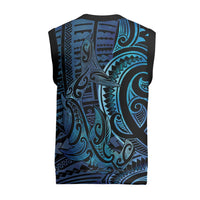 New Zealand Hammerhead Shark Christmas Knitted V-Neck Vest Maori Haehae Mangopare Galaxy - Polynesian Pride