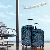 New Zealand Hammerhead Shark Luggage Cover Maori Haehae Mangopare Galaxy - Polynesian Pride