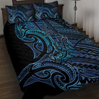 New Zealand Hammerhead Shark Quilt Bed Set Maori Haehae Mangopare Galaxy - Polynesian Pride