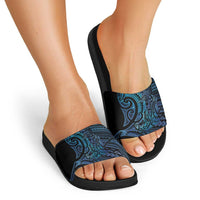 New Zealand Hammerhead Shark Slide Sandals Maori Haehae Mangopare Galaxy - Polynesian Pride