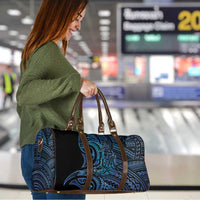 New Zealand Hammerhead Shark Travel Bag Maori Haehae Mangopare Galaxy - Polynesian Pride