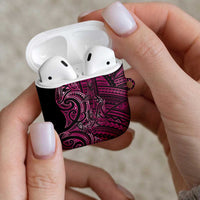 New Zealand Hammerhead Shark AirPods Case Maori Haehae Mangopare Pink - Polynesian Pride
