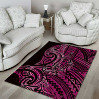 New Zealand Hammerhead Shark Area Rug Maori Haehae Mangopare Pink - Polynesian Pride