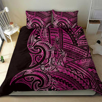 New Zealand Hammerhead Shark Bedding Set Maori Haehae Mangopare Pink - Polynesian Pride
