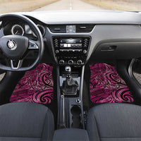 New Zealand Hammerhead Shark Car Mats Maori Haehae Mangopare Pink - Polynesian Pride