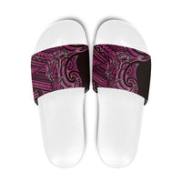 New Zealand Hammerhead Shark Slide Sandals Maori Haehae Mangopare Pink - Polynesian Pride