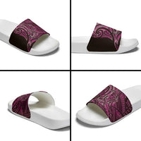 New Zealand Hammerhead Shark Slide Sandals Maori Haehae Mangopare Pink - Polynesian Pride