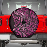 New Zealand Hammerhead Shark Spare Tire Cover Maori Haehae Mangopare Pink - Polynesian Pride