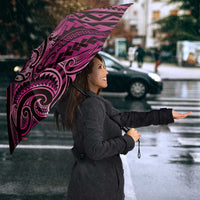New Zealand Hammerhead Shark Umbrella Maori Haehae Mangopare Pink - Polynesian Pride