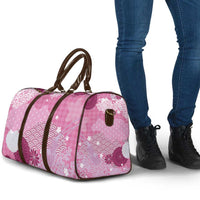 Pink Palaka Japanese Patterns Travel Bag Asanoha Seigaiha Sakura Motif - undefined