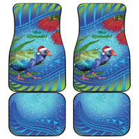 New Zealand Takahe Christmas Car Mats Maori Fern Mix Pohotukawa