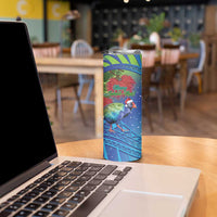 New Zealand Takahe Christmas Skinny Tumbler Maori Fern Mix Pohotukawa LT14 - Polynesian Pride