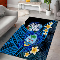 Hafa Adai Guam Area Rug Guahan Sea Turtle Tropical Style LT14 - Polynesian Pride