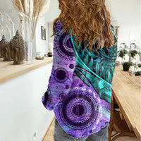 New Zealand Paua Shell With Australia Opal Unique Combine Women Casual Shirt LT14 - Polynesian Pride