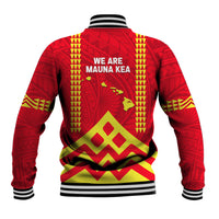 Hawaii Mauna Kea Baseball Jacket Hawaiian Kakau Tribal Pattern LT14 - Polynesian Pride