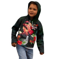 Hawaii Mauna Kea Kid Hoodie White Mountain With Nene Tropical Vibes LT14 - Polynesian Pride
