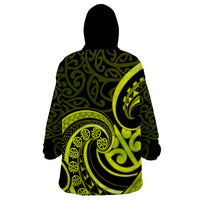 Lime Green New Zealand Mangopare Wearable Blanket Hoodie Aotearoa Maori Koru Style LT14 - Polynesian Pride