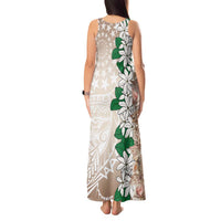 Cook Islands Tiare Maori With Conch Shell Tank Maxi Dress 2025 Pasifika Polynesian Tattoo