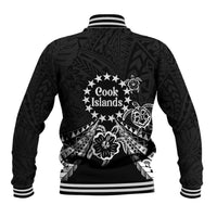 Kia Orana Cook Islands Baseball Jacket 2025 Pasifika Polynesian Turtle Black Color