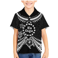 Kia Orana Cook Islands Family Matching Mermaid Dress and Hawaiian Shirt 2025 Pasifika Polynesian Turtle Black Color