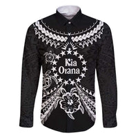 Kia Orana Cook Islands Family Matching Puletasi and Hawaiian Shirt 2025 Pasifika Polynesian Turtle Black Color