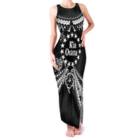 Kia Orana Cook Islands Family Matching Tank Maxi Dress and Hawaiian Shirt 2025 Pasifika Polynesian Turtle Black Color