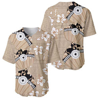 Bula Fiji Iri Buli Baseball Jersey Woven Fan With Fijian Tapa