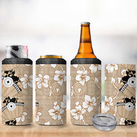 Bula Fiji Iri Buli 4 in 1 Can Cooler Tumbler Woven Fan With Fijian Tapa