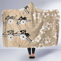Bula Fiji Iri Buli Hooded Blanket Woven Fan With Fijian Tapa