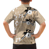 Bula Fiji Iri Buli Kid Hawaiian Shirt Woven Fan With Fijian Tapa