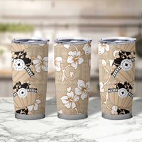 Bula Fiji Iri Buli Tumbler Cup Woven Fan With Fijian Tapa