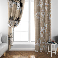 Bula Fiji Iri Buli Window Curtain Woven Fan With Fijian Tapa